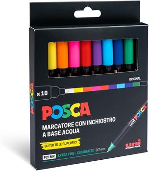 PENNARELLI UNIPOSCA PC1MR 10PZ      MPC1MR10P