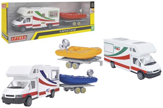 CAMPER RETROCARICA C/GOMMONE DIE CAST 41007