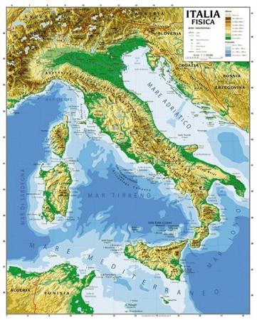 CARTINA GEOGRAFICA ITALIA CM.100X140 CWR  06990