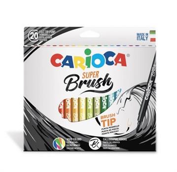 CARIOCA PENNARELLI SUPER BRUSH DA 20 COLORI 42968