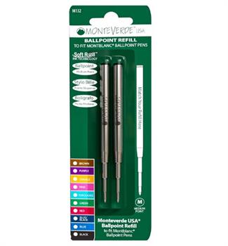 RICARICHE NERE PER PENNA A SFERA MONTBLANC MONTEVERDE  M132BK