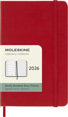 AGENDA MOLESKINE SETTIMANALE RIG.A6 ROSSO