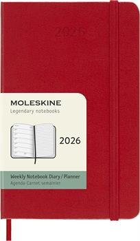 AGENDA MOLESKINE SETTIMANALE RIG.A6 ROSSO