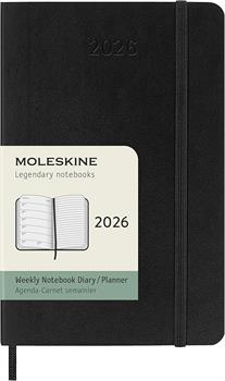 AGENDA MOLESKINE SETTIMANALE MORBIDA A6 NERO