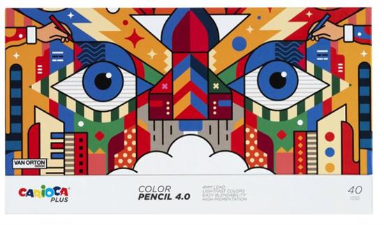 MATITE COLORATE CARIOCA 4.0 40PZ IN LEGNO  45204