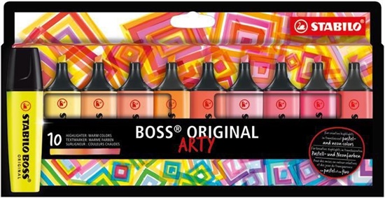 EVIDENZIATORE STABILO BOSS ARTY WARM COLORS 10PZ   70/10-1-20
