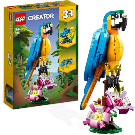 LEGO CREATOR PAPPAGALLO ESOTICO 3 IN 1   31136
