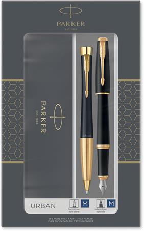 SET PARKER 2 PENNE URBAN NERO E ORO 2093381