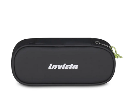 BUSTINA 1 ZIP INVICTA COATED NERO       300602525-899