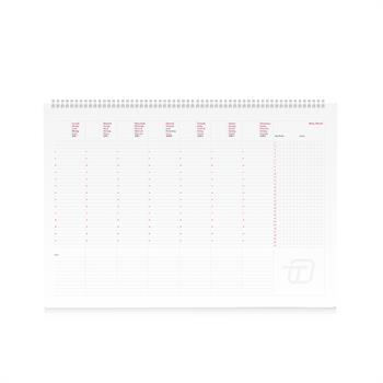 PLANNING DA TAVOLO SETTIMANALE 2025 34X24CM 7767PP