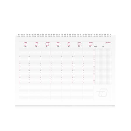 PLANNING DA TAVOLO SETTIMANALE INTEMPO 2025 MAXI 50X35CM 7769PP