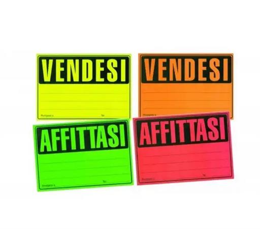 CARTELLO VENDESI 23X33 FLUO ASS. NIKOFFICE  41NIK037