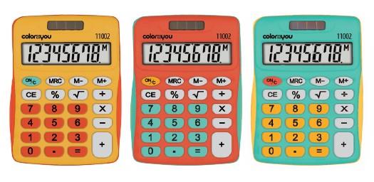 CALCOLATRICE TASCABILE COLORXYOU 11002