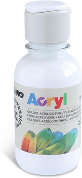COLORI ACRILICI BIANCO 125ML PRIMO 100    402TA125100