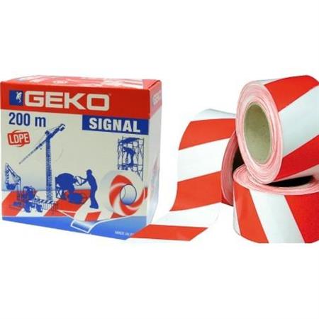 NASTRO SEGNALETICO ROSSO/BIANCO     200MT 8002020011