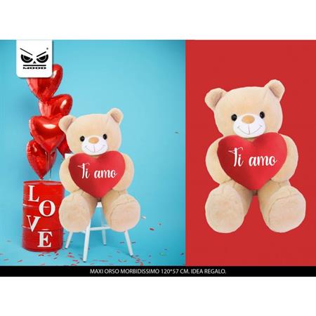 PELUCHE ORSO GIGANTE TI AMO VT334