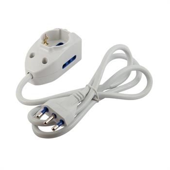 CIABATTA MULTIPRESA PICCOLA 3 POSTI 1 SCHUKO  70360