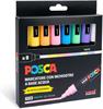 UNIPOSCA PC-5M PASTEL 8PZ           MPC5MP8P