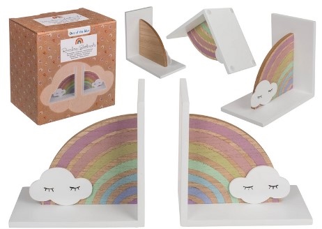 REGGILIBRO RAINBOW 2 PZ 15,5X15,5X10 OUT OF THE BLUE 79/6031