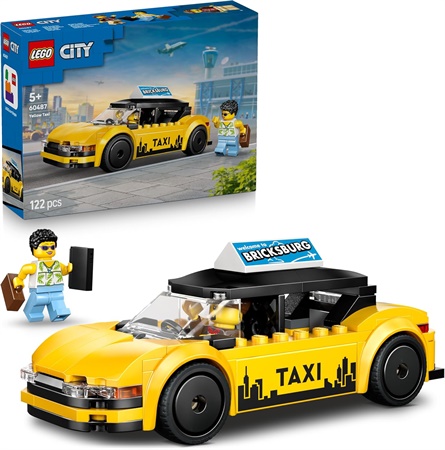 LEGO CITY TAXI GIALLO 60487