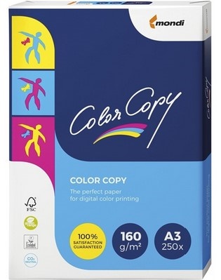 CARTA COLOR COPY MONDI 160GR A3 250FF   COLOR160/A3