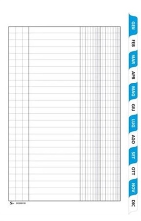 REGISTRO SCADENZARIO SPIRALATO 4FF MESE 24X17   1401