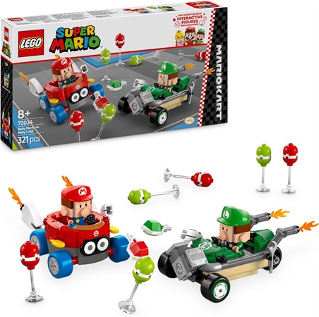 LEGO SUPER MARIO KART BABY MARIO VS BABY LUIGI 72034
