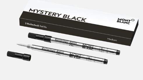 REFILL PER PENNA ROLLER MONTBLANC PUNTA MEDIA NERO 2PZ 128231