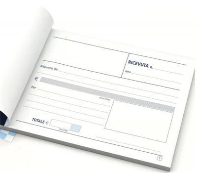BLOCCO RICEVUTE GENERICA 33X3 COPIE 1606