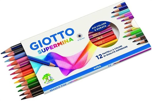 PASTELLI GIOTTO SUPERMINA ASSORTITI 12PZ  235700
