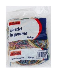 ELASTICI AD ANELLI 100GR.ASS. NIKOFFICE ART.06NIK033
