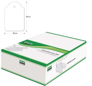 ETICHETTE C/FILO 36X53MM 500PZ LEBEZ A392