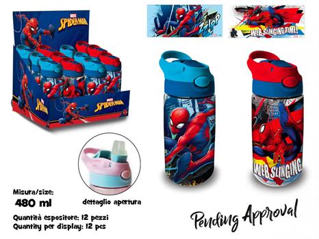 BORRACCIA TRASPARENTE SPIDERMAN     M12154