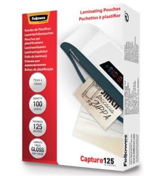 POUCHES IN POLIESTERE 65X95MM SPESSORE 125MY FELLOWES 5306702