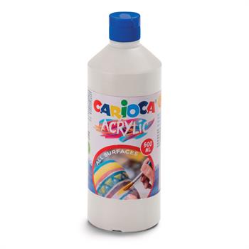 TEMPERA ACRILICA 500ML BIANCO CARIOCA      40432/01