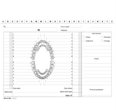 SCHEDA MEDICI DENTISTI 17x24  0130