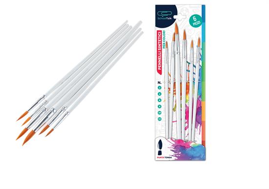 BLISTER PENNELLI PUNTA TONDA TOPQUALITY 6PZ    10883