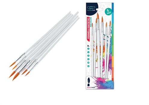 BLISTER PENNELLI PUNTA TONDA TOPQUALITY 6PZ    10883