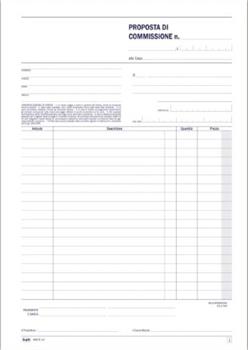 BLOCCO COPIA COMMISIONE A4 50X3COPIE 297X225 2209