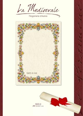 DIPLOMI PERGAMENA  LA MEDIEVALE      A4      1920-9