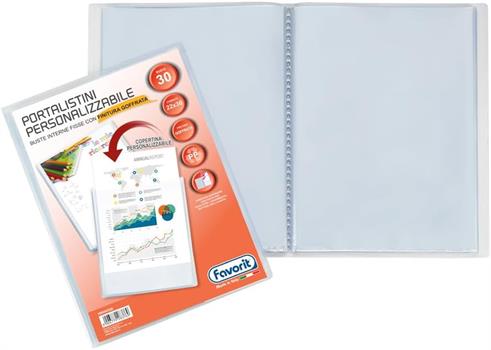 PORTA LISTINI FAVORIT PERSONALIZZABILI 30 INT.         100460326