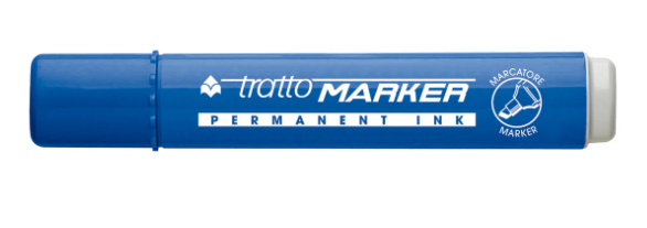 PENNARELLO TRATTO MARKER PUNTA SCALPELLO BLU     840101