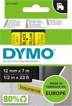 NASTRO DYMO 12X7 GIALLO             S0720610