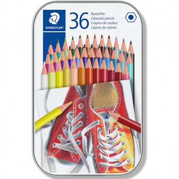 SCATOLA METALLO PASTELLI 36 COLORI STAEDTLER  175M36