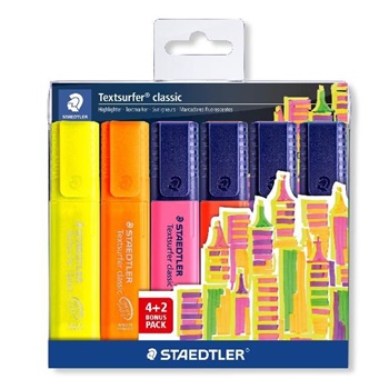EVIDENZIATORE STAEDTLER TEXT 6PZ 4+2   364SWP6P364-1WP4P