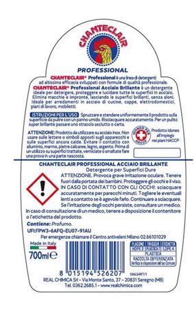 CHANTECLAIR ACCIAIO 700ML     603L20IT