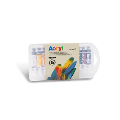 SET COLORI ACRILICI DA 12 7,5ML. PRIMO     407TA12PP
