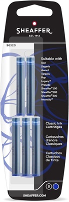 REFILL CARTUCCE SHEAFFER BLU 96320