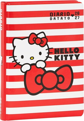 DIARIO HELLO KITTY FIOCCO 2027 13X17,8CM  76189
