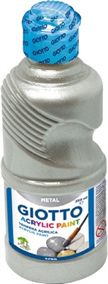 TEMPERA ACRILICA GIOTTO 250 ML ARGENTO        5339